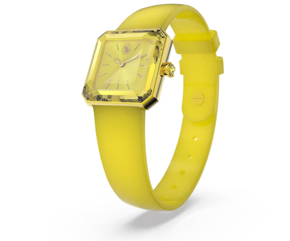 Swarovski 5624382 Orologio Cinturino in silicone Giallo