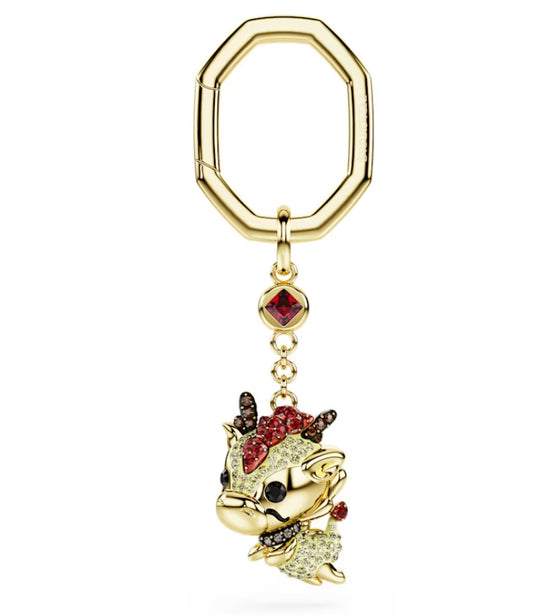 Swarovski 5678185 Portachiavi Chinese Zodiac Drago Giallo Placcato oro