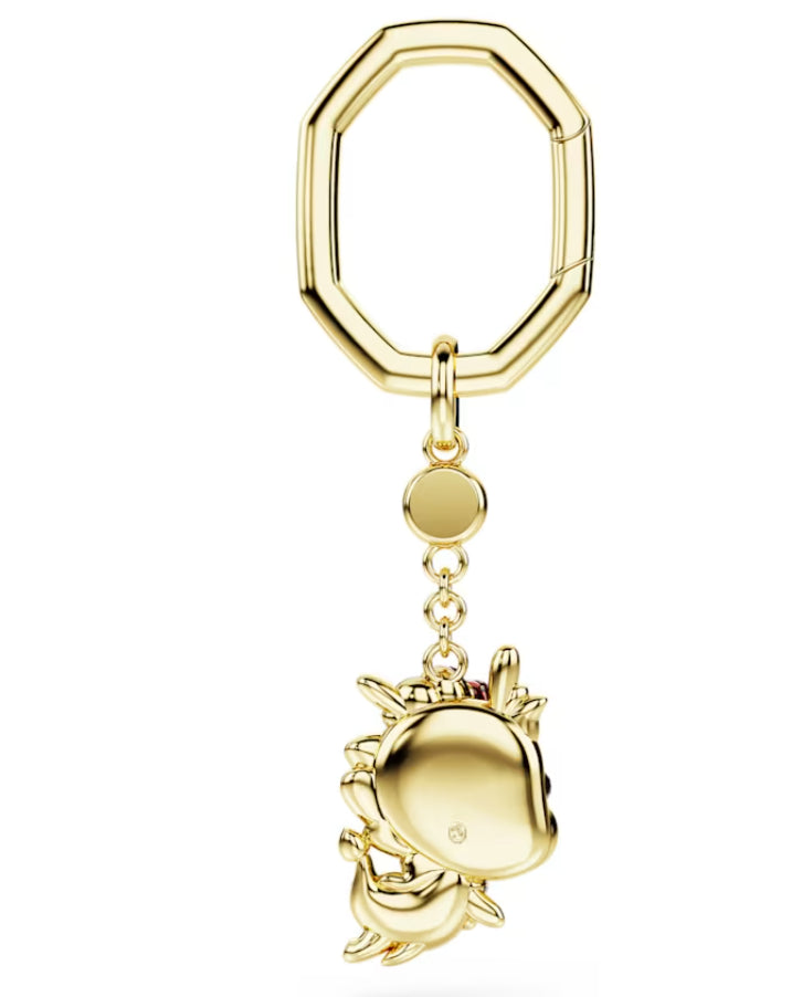 Swarovski 5678185 Portachiavi Chinese Zodiac Drago Giallo Placcato oro