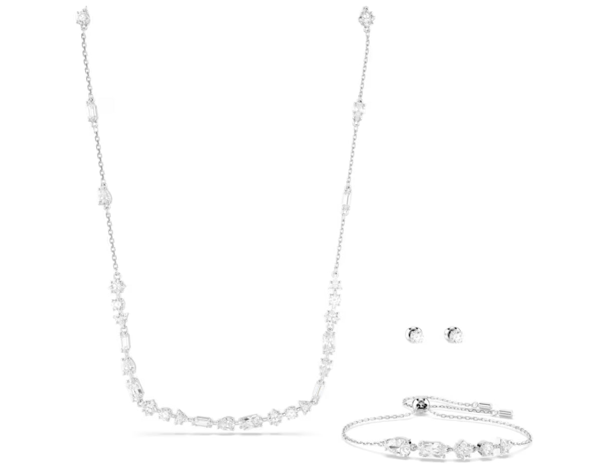 Swarovski 5665877 Set Mesmera Taglio misto Design sparpagliato Bianco Pla. Rodio