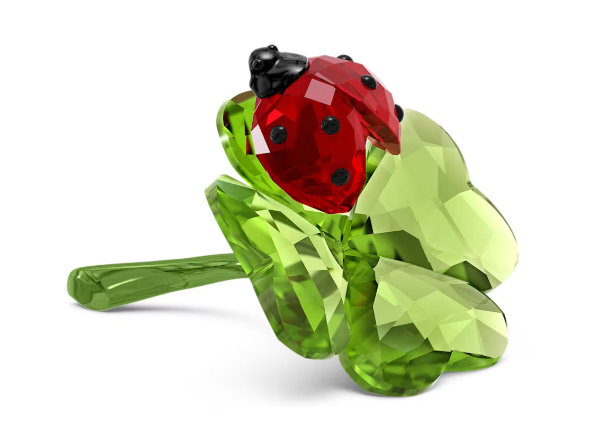 Swarovski 5666852 Idyllia Coccinella e Quadrifoglio