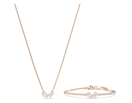 Swarovski 5684779 Set Mesmera Taglio misto Bianco Placcato Oro Rosa