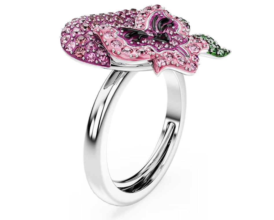 Swarovski 5682817 Anello cocktail Alice in Wonderland Fiore Taglia 50/55