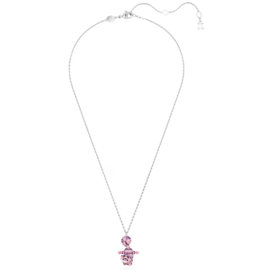 Swarovski 5682809 Pendente Alice in Wonderland Gatto Rosa Placcato Rodio