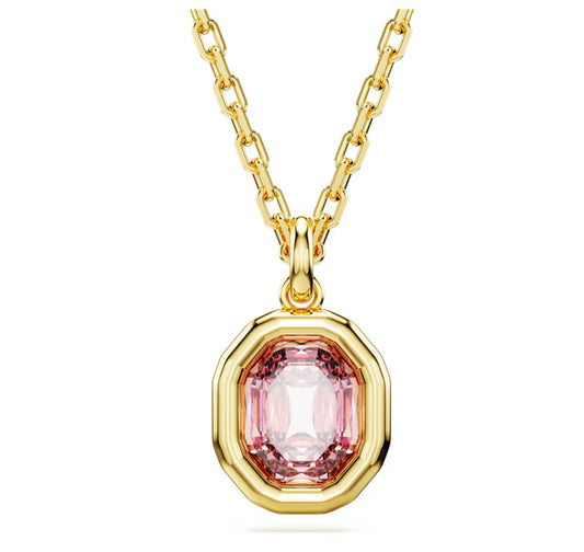 Swarovski 5682531 Pendente Imber Taglio ottagonale Rosa Placcato Oro