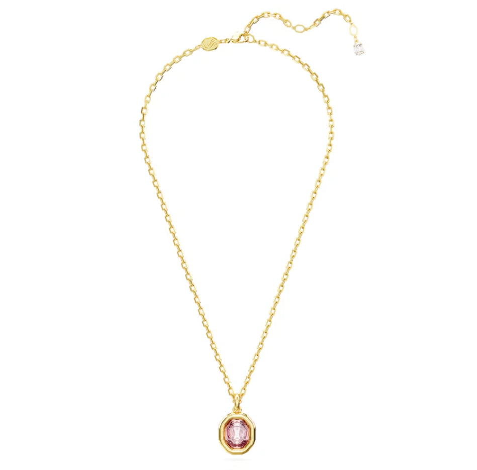 Swarovski 5682531 Pendente Imber Taglio ottagonale Rosa Placcato Oro