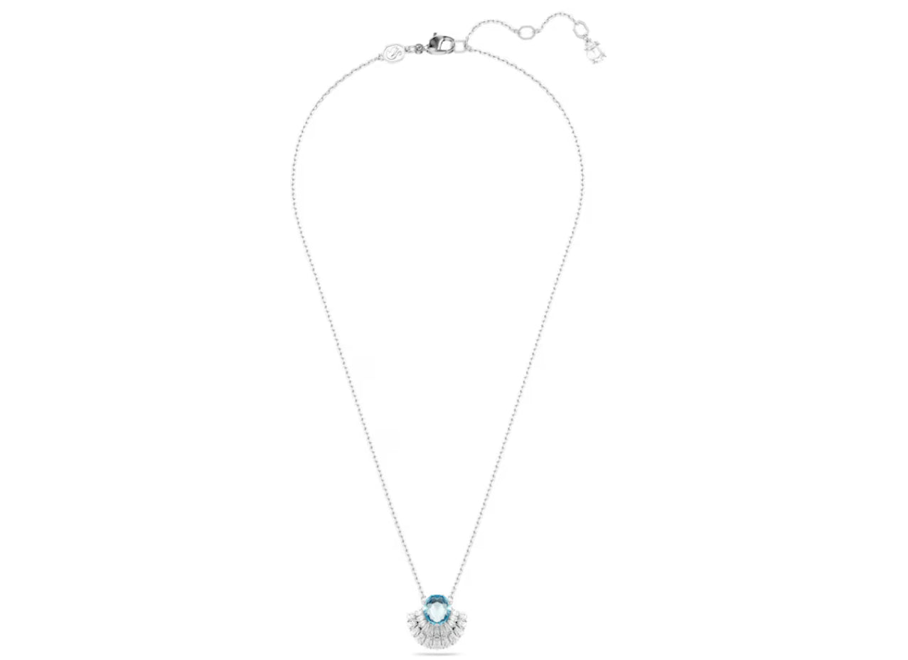 Swarovski 5689195 Pendente Idyllia Conchiglia Blu Placcato rodio