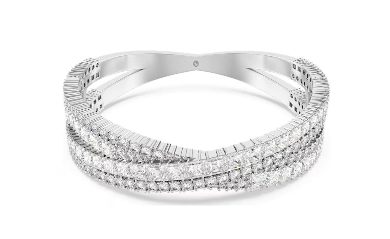 Swarovski 5680267 Bracciale Rig. Hyperbola Taglio misto Infinito Bianco Taglia S