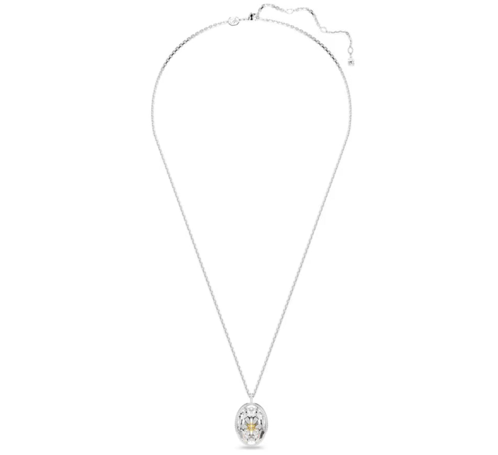 Swarovski 5679917 Pendente Idyllia Fiore Giallo Placcato rodio