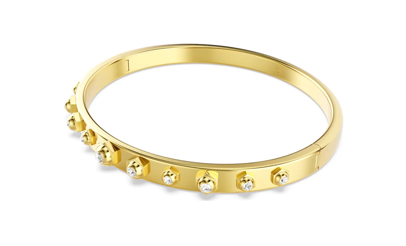 Swarovski 5686948 Bracciale rigido Numina Tagli arrotondati misti BiancoTaglia L