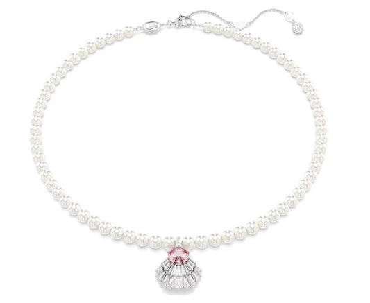 Swarovski 5680297 Pendente Idyllia Taglio misto Crystal Pearl Conchiglia Rosa