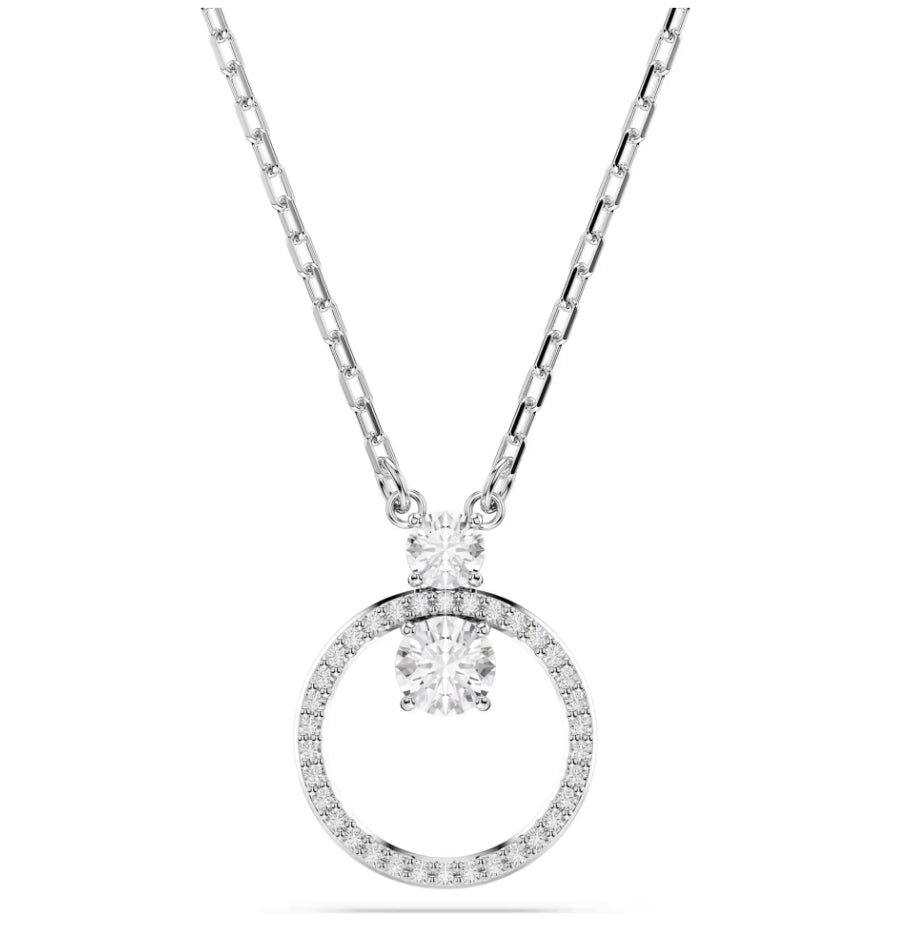 Swarovski 5692261 Pendente Constella Taglio Round Bianco Placcato rodio