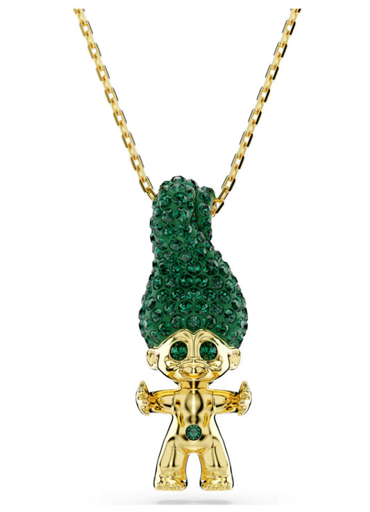 Swarovski 5691939 Pendente Good Luck Trolls Troll Verde Oro