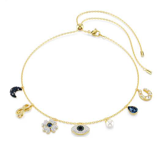 Swarovski 5692164 Girocollo Symbolica Luna infinito quadrifoglio evil eye Ferro