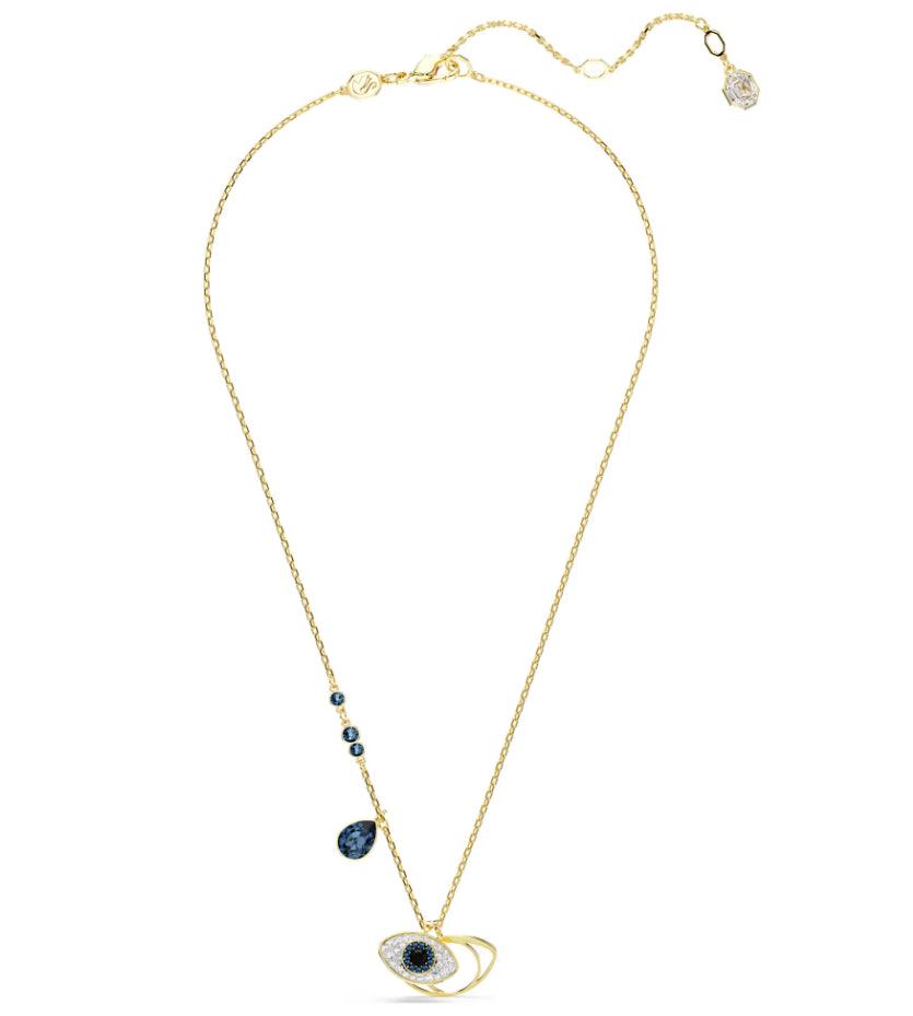 Swarovski 5692178 Pendente Symbolica Evil eye Blu Oro