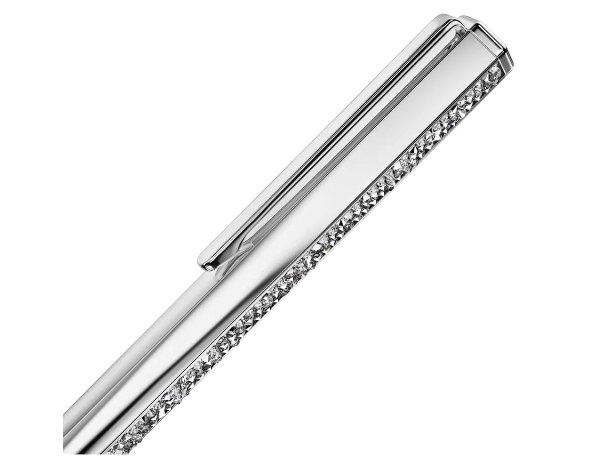 Swarovski 5668056 Penna a sfera Crystal Shimmer Tono argentato Cromato