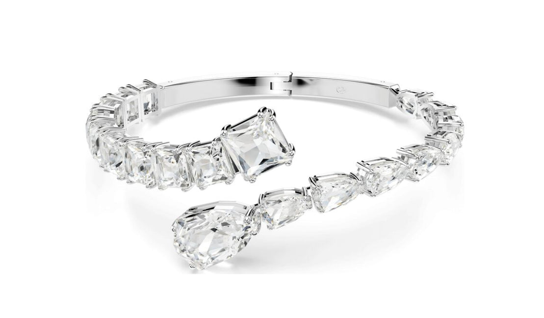 Swarovski 5692527 Bracciale Matrix Tagli misti Bianco Rodio Taglia M