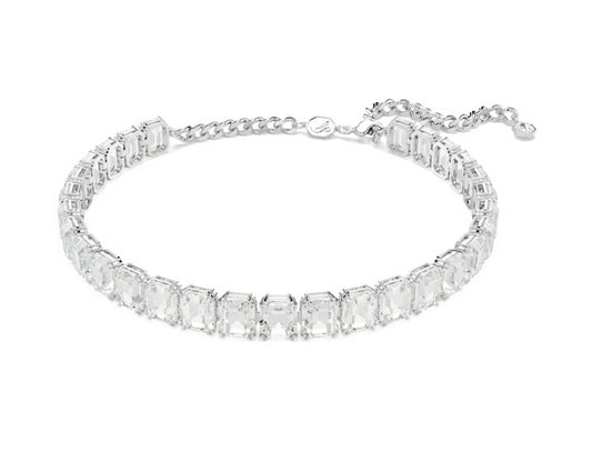 Swarovski 5696292 Girocollo Millenia Taglio ottagonale Bianco Rodio