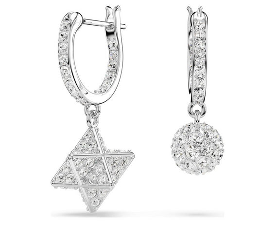 Swarovski 5693194 Orecchini pendenti Dextera Design asimmetrico Taglio rotondo
