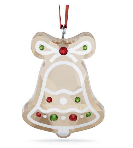 Swarovski 5681580 Ornamento a forma di campana di pan di zenzero Holiday Cheers