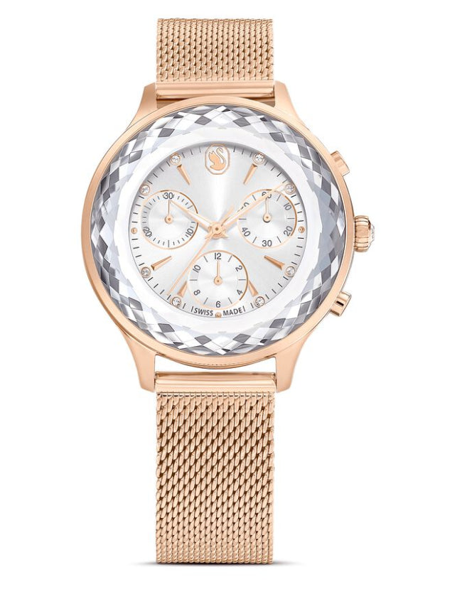 Swarovski 5677506 Orologio Nova Chrono Swiss Made Bracciale in metallo Oro Rosa