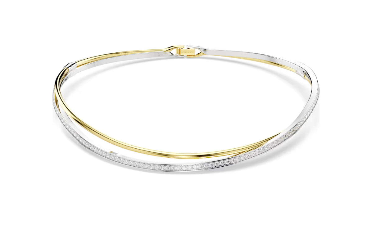 Swarovski 5702409 Girocollo Hyperbola Taglio Round Bianco Mix finiture Taglia S