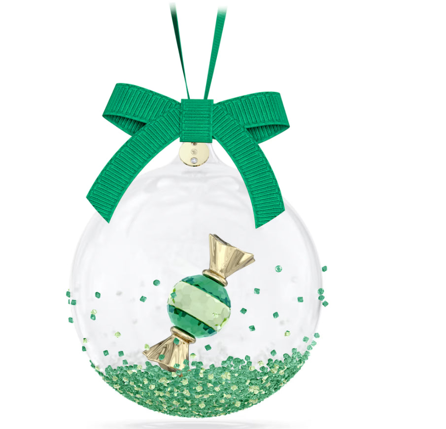 Swarovski 5688312 Holiday Cheers Dulcis Decorazione Pallina Verde