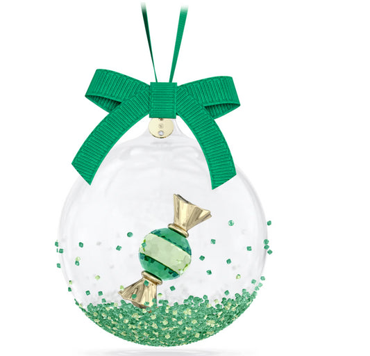 Swarovski 5688312 Holiday Cheers Dulcis Decorazione Pallina Verde