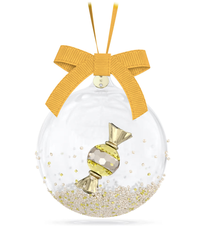 Swarovski 5688315 Holiday Cheers Dulcis Decorazione Pallina Gialla