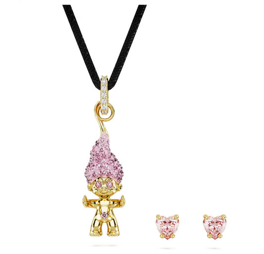 Swarovski 5691945 Set Good Luck Trolls Troll Rosa
