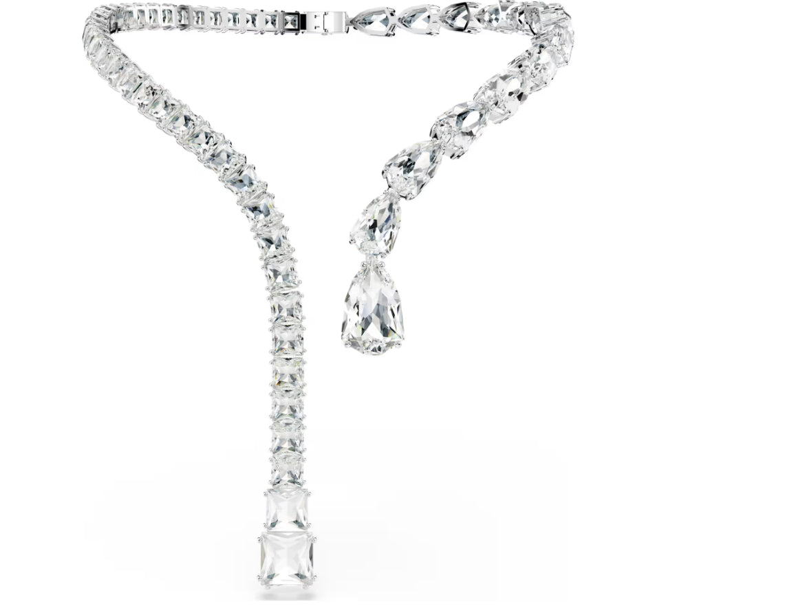 Swarovski 5692517 Collana aperta Matrix Taglio misto Bianca
