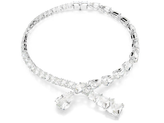 Swarovski 5692521 Collana Matrix Taglio misto Bianca Placcato rodio