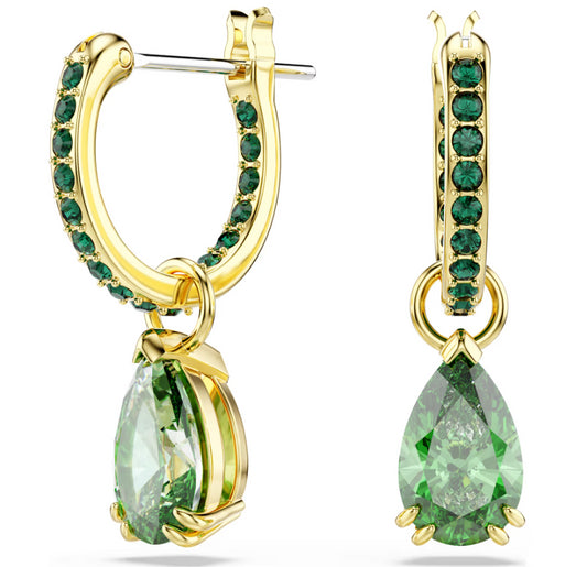 Swarovski 5723564 Orecchini pendenti Attract Taglio Pear Verdi