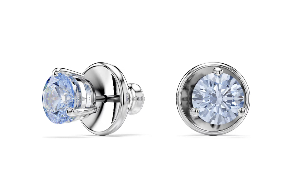Swarovski 5725002 Orecchini a lobo Solitaire Blu