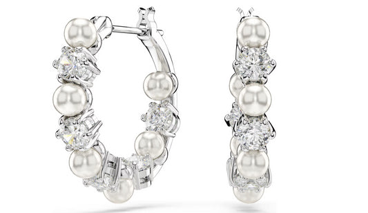 Swarovski 5709256 Orecchini pendenti Matrix Bianchi