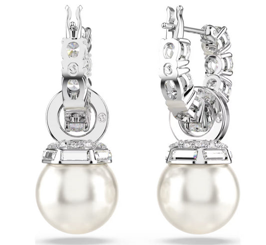 Swarovski 5691716 Orecchini pendenti Matrix Crystal Pearl