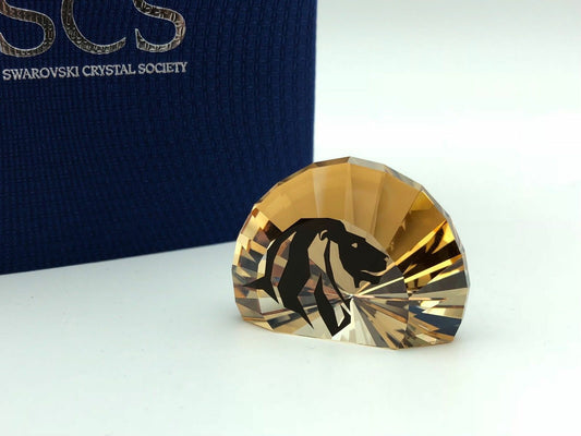 Swarovski 5135901 SCS Figura Testa di Leone FERMACARTE - 4 cm. - 0112