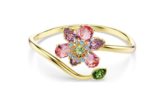 Swarovski 5709028 Bracciale rigido Idyllia Fiore, Multicolore Taglia M