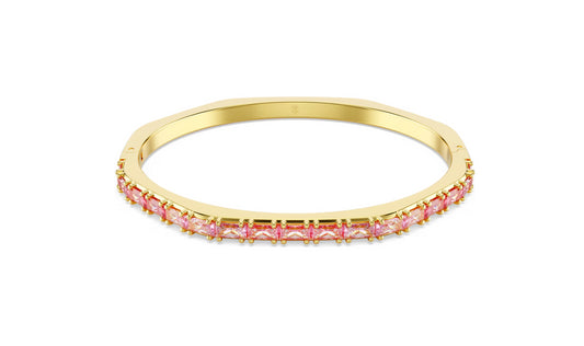 Swarovski 5720624 Bracciale rigido Matrix Forma ottagonale, Rosa Taglia L