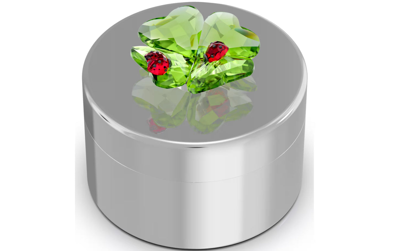 Swarovski 5692961 Idyllia Quadrifoglio e Coccinella Scatola decorativa