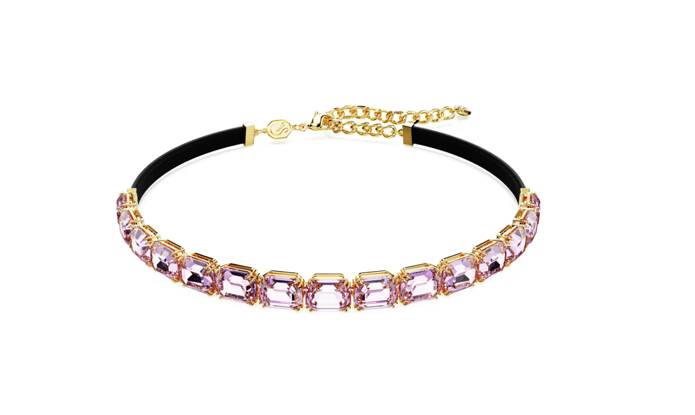 Swarovski 5720486 Girocollo Tennis Millenia aglio ottagonale Viola