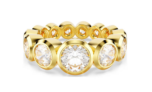 Swarovski 5705475 Anello Imber Bianco Placcato color oro taglia 50