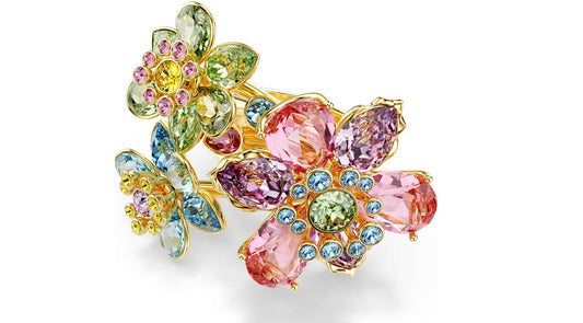 SWAROVSKI 5721581 Anello Idyllia Fiore, Multicolore Taglia 60