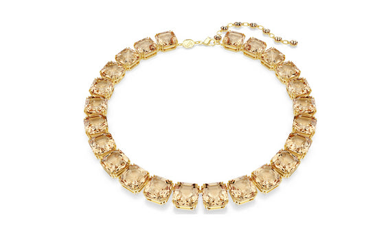 SWAROVSKI 5718357 Collana Tennis Millenia Caramello color oro