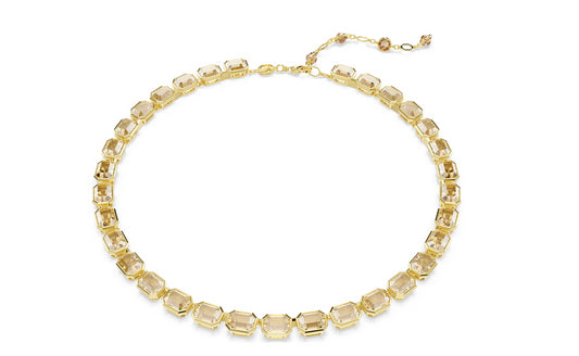 SWAROVSKI 5718674 Collana Tennis Millenia Taglio ottagonale Giallo