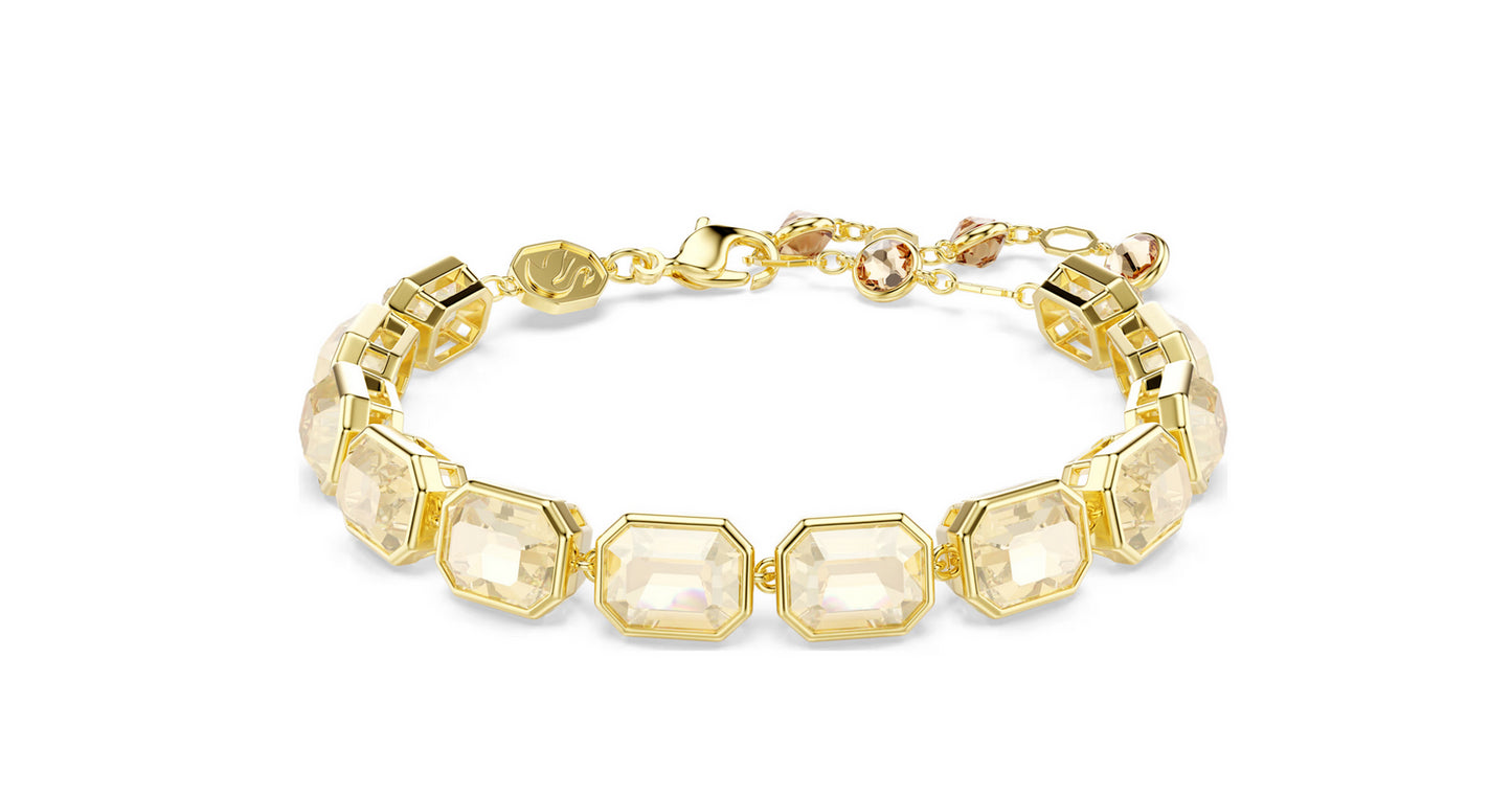 SWAROVSKI 5720912 Bracciale Tennis Millenia Caramello Placcato color oro