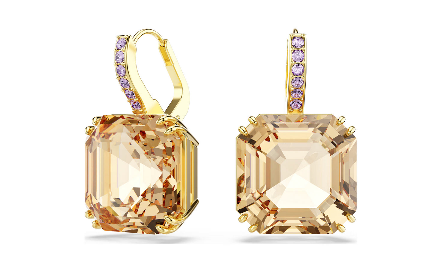 SWAROVSKI 5725744 Orecchini pendenti Millenia Caramello Placcato color oro
