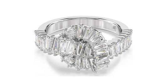 SWAROVSKI 5727118 Anello Matrix Nodo Bianco Taglia 50