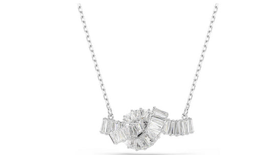 SWAROVSKI 5728553 Pendente Matrix Nodo Bianco Placcato rodio