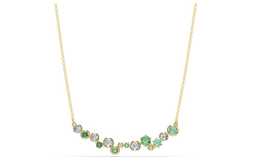 SWAROVSKI 5732247 Collana Constella Taglio misto Verde Placcato color oro